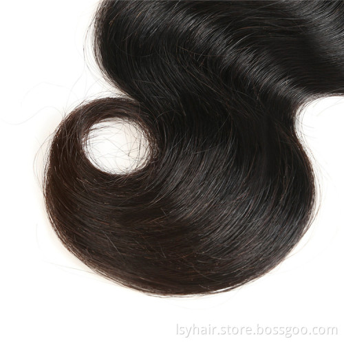 Hot Sale Body Weft Women Hair Hair Extension 9A Remy Brazilian Hair WEAVING Body Wave Machine Double Weft ALL Colors >=20%